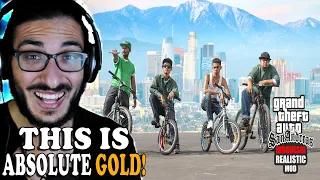 THIS IS MY CHILDHOOD IN REAL LIFE! GTA San Andreas Realistic Indonesia reaction