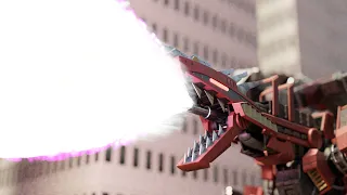 【3DCG】ゾイド -ZOIDS-　ジェノブレイカー荷電粒子砲発射アニメーション　（Geno Breaker fire Charged Particle Cannon）