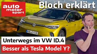 VW ID.4 im Fahrbericht: Besser als Tesla Model Y? – Bloch erklärt #123 (Review) | auto motor & sport