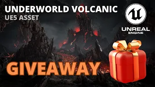 🎁 GIVEAWAY! Win an Underworld Volcanic Environment Asset for Unreal Engine 5!