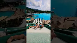 Double jump from the slide 😱🔥🤔🤙 @Antondiving  @NikonovDiver #pool #flip #phuket #challenge