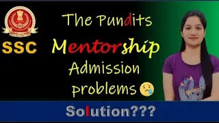 The Pundits Mentorship Admission Problem's solution | SSC CGL 2023