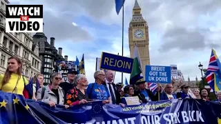 Anti-Brexit protesters demand Britain rejoins EU