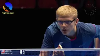 Félix LEBRUN vs Dimitrije LEVAJAC _ France-Serbie | ETTU 2023