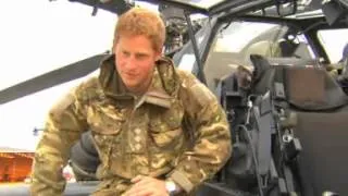 BBC News - Prince Harry explains the controls of his Apache helicopter