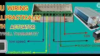 FCU wiring for Honeywell thermostat full connection#fcu ka wiring kaise kare how to make fcu wiring