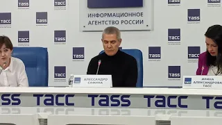 Пресс-конференция Алессандро Сафина 06.03.2020. ТАСС