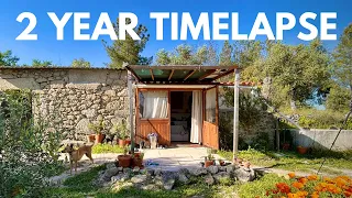 2 year Timelapse: ABANDONED BARN to OFF GRID HOMESTEAD pt.1