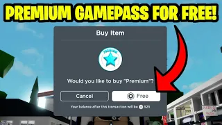 HOW TO GET PREMIUM GAMEPASS FOR FREE IN Brookhaven 🏡RP