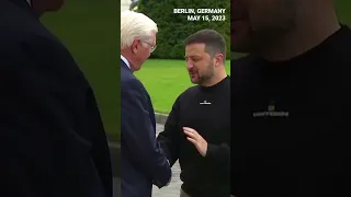 WATCH: Ukraine’s Zelensky arrives in Berlin, Germany, received by German president Steinmeier