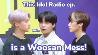 What was WOOSAN's F***ING problem in this Idol Radio episode??