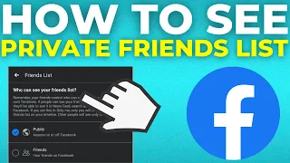 How To See Private Friends List On Facebook (2024)