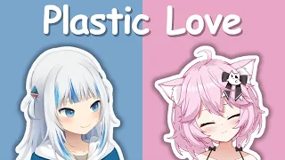 【Vtuber Song / Gura and Nyanners Duet 合唱 Sing】竹内まりや - Plastic Love (with Lyrics)