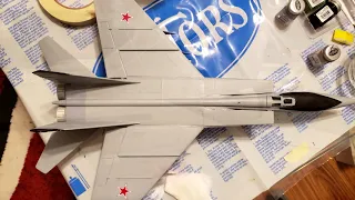 Revell 1:48 MiG 25 Foxbat Photos of Build