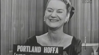 What's My Line? - Portland Hoffa [Fred Allen's wife!]; Reginald Gardiner [panel] (Feb 27, 1955)