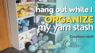 Organizing my yarn shelves