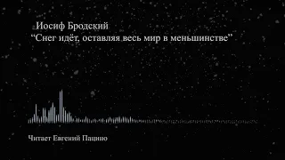 И. Бродский - "Снег идёт, оставляя весь мир в меньшинстве" (чит. Пацино)