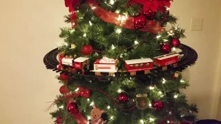 Xmas tree train from Walmart