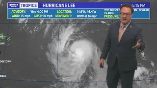 Tropical Update: Hurricane Lee expected to become a major hurricane before the weekend