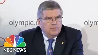 IOC President Thomas Bach Announces Russia Banned From 2018 Winter Olympics | NBC News