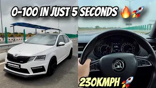 Driving My OCTAVIA VRS at 230km/hr