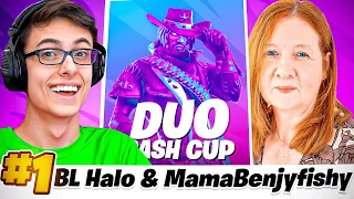 I Played a Duo Cash Cup BUT with Benjyfishy's MOM (SHE'S A PRO!?)