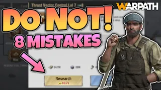 Warpath - 8 Common Mistakes to Avoid