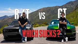 Muscle Showdown: Ford Mustang GT (Performance Pack) vs. Dodge Challenger R/T (Scat Pack)