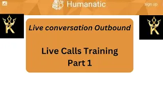 Humanatic live conversation outbound Live calls training part 1