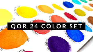 QoR 24 Color Set Swatching | Volgmas Day 8