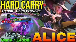 10,000+ Hero Power Alice Real Monster - Top 1 Global Alice by 地鳴らし - Mobile Legends