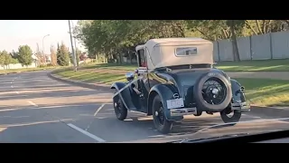 1931 Ford Model A - Pulling Up Alongside A Classic