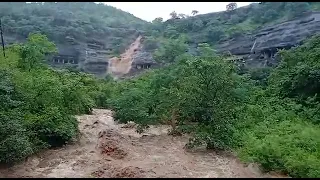 Waterfall at Ajanta caves