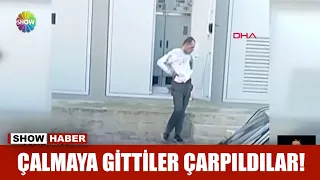 Çalmaya gittiler çarpıldılar!