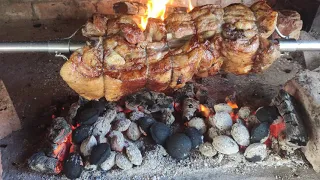 Teletina na ražnju, grilled veal