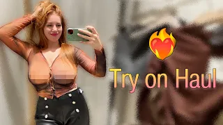 [4K] Transparent Clothing Try-on Haul with Katy | SEE THROUGH CLOTHES