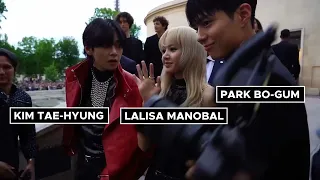 CELINE BOOMS! With Lisa 리사 , Taehyung 김태형 _ 뷔 [BTS] and Park Bo Gum 박보검! By Loic Prigent