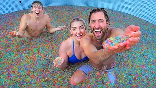 Last To Leave Pool Of Orbeez Wins! *100 Million*