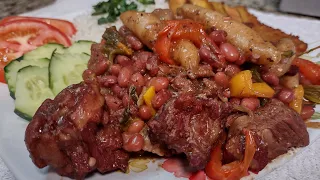 HOW TO COOK JAMAICAN AUTHENTIC STEW PEAS & RICE