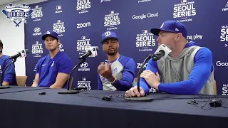 Shohei Ohtani, Mookie Betts, Freddie Freeman Seoul Series Dodgers vs. Padres Full Press Conference!