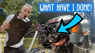 Dismantling my van more... | Mercedes T1 310D Restoration