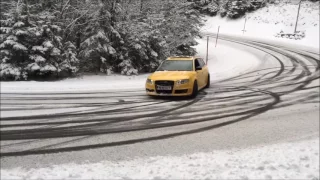 Epic Audi quattro vs BMW xDrive on snow 2017