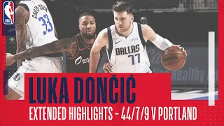 😱🧙‍♂️ LUKA MAGIC AGAIN! | Extended highlights from super efficient 44/7/9 against Portland