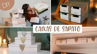 DIY Organizadores c/ Caixas de Sapato!