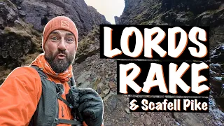 Scafell via Lords Rake Solo Scramble - Corridor Route - Scafell Pike - Lake District