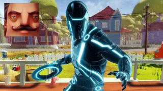 Hello Neighbor - New Neighbor Tron Act 3 Gameplay Walkthrough