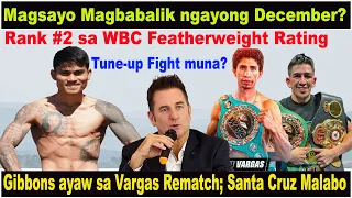 Magsayo #2 sa Latest WBC Rankings! May Comeback Fight sa December? Rey Vargas or Leo Santa Cruz?