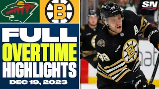 Minnesota Wild at Boston Bruins | FULL Overtime Highlights - December 19, 2023