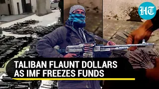 Watch: Taliban flaunt weapons, dollars after US, IMF freeze funds amidst Afghan turmoil