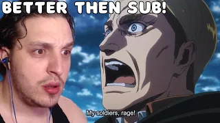 Reacting To Attack on Titan Erwins Final Speech In Dub! (GONE WRONG!)